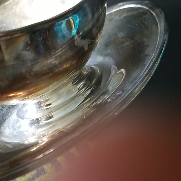 Vintage Gorham Sauce bowl with attached tray - Picture 2 of 4